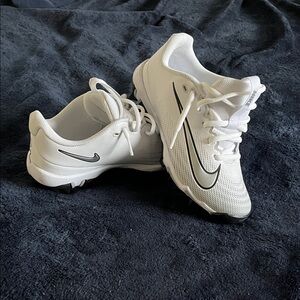 Nike White and Black Running Shoes